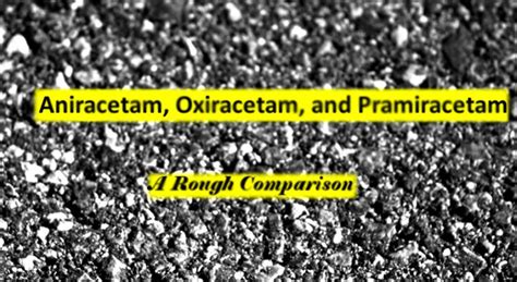 Racetam Introduction and Comparison: Piracetam  .
